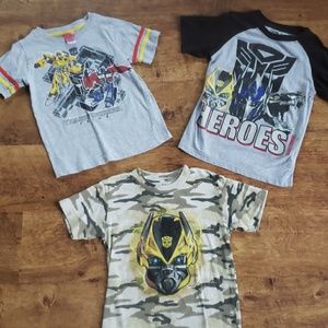 Bundle of boys transformers tshirts